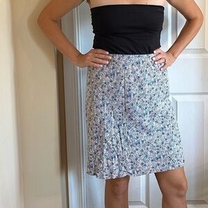 True Vintage Y2K Flowy A Line Maxi Skirt Floral 90s 00s vibes size 4
